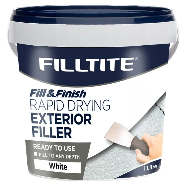 Tub of Filltite rapid drying exterior filler 1.0 litre