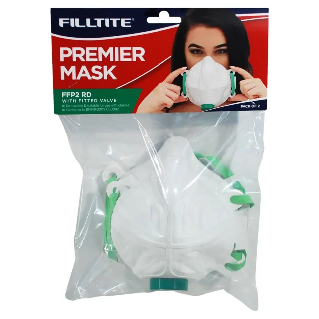 Bag of 2 Filltite premier FFP2 face masks