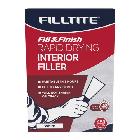 Box of Filltite rapid drying interior filler 2.0kg