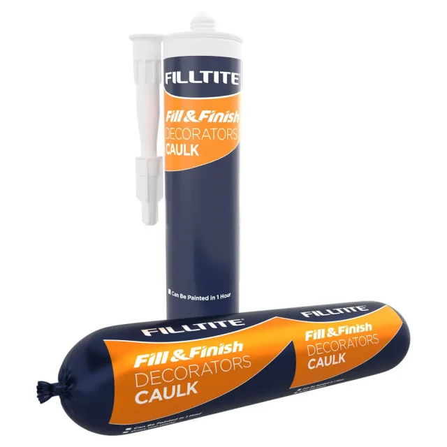 Cartridge and foil packs of Filltite decorators caulk