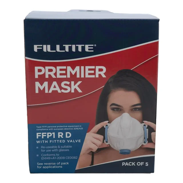 Box of 5 Filltite premier FFP1 face masks