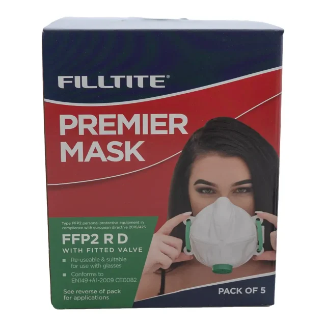 Box of 5 Filltite premier FFP2 face masks