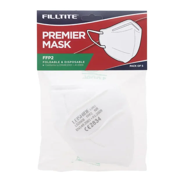 Bag of 5 FFP2 disposable face masks